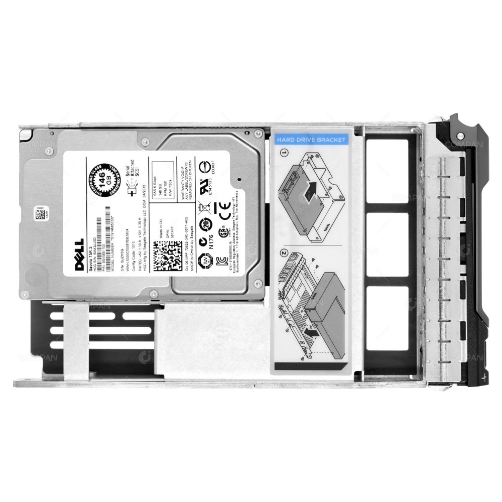 61XPF LFF DELL 146GB 15K 6G SAS 2.5 SFF HOT-SWAP HARD DRIVE 061XPF, ST9146853SS